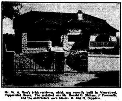Maylands in 1926. (The West Australian, 28 March 1925 p.