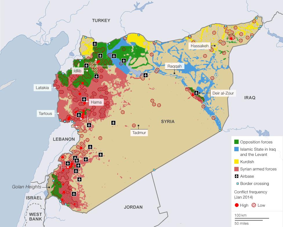 LAMPIRAN 1: SYRIA: MAPPING THE CONFLICT Diperolehi