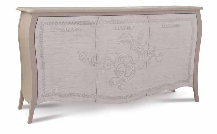 Art. P4004 Credenza 2 porte 4 cassetti 2 doors sideboard 4 drawers