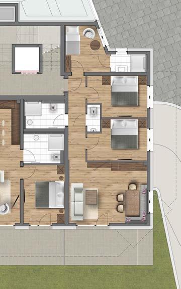 SUITE B3 - BUILDIG B 2 DOUBLE BEDROOM APARTMET Purchase price: Parking: 1 underground car park A OASIS OF TRAQUILITY
