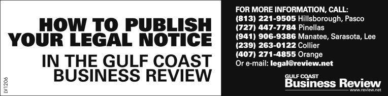 GULF COAST BUSINESS REVIEW www.review.net 27B OF : CASE NO.