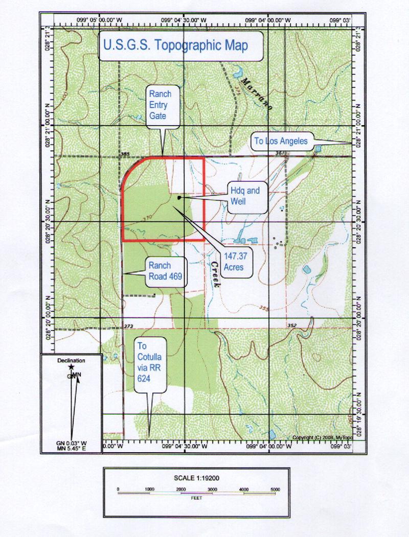 U.S.G.S. TOPOGRAPHIC MAP Copyright 2013 Thornton Ranch Sales Thornton Home