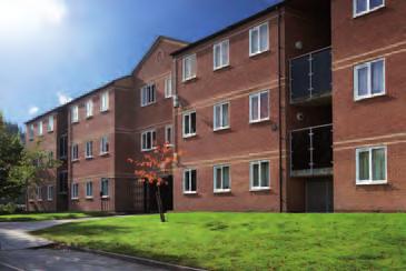 236 students. Each flat has either five or six en-suite, single study bedrooms, a shared kitchen and dining area. Students can also use the catering facilities at The Hub on a pay as you eat basis.