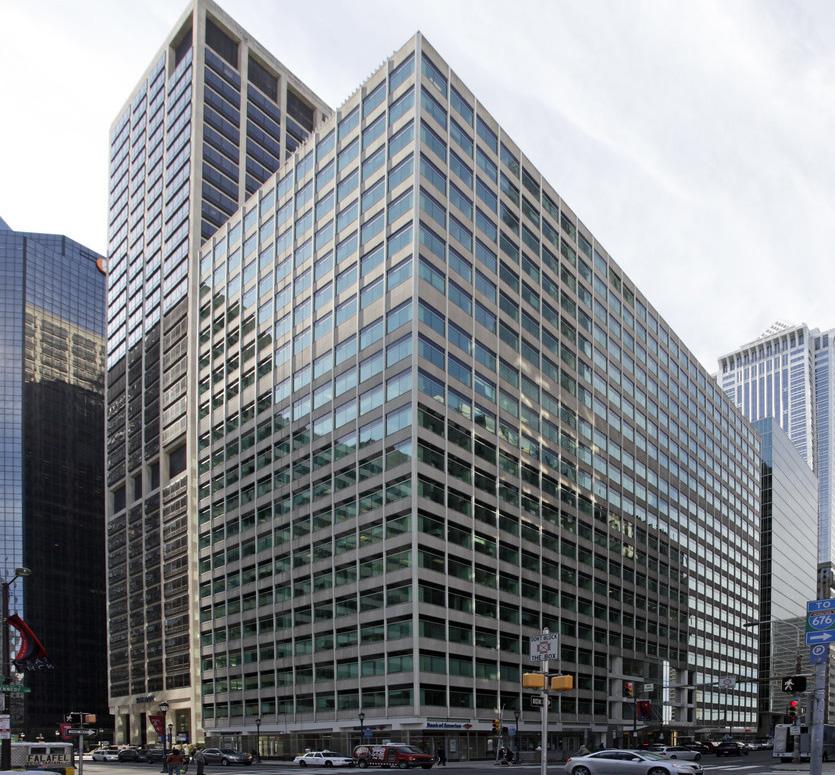 Investment advisor Glenmede and JP Morgan each renewed their leases of 92,352 SF and 30,837 SF leases respectively at 1650 Market reet.