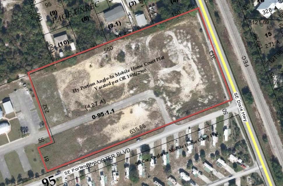 Aerial Adjacent roperty Uses: North: Martin County Library, Single Family homes and vacant parcels; South: Mobile