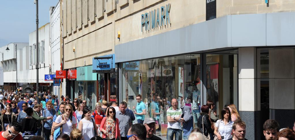 INVESTMENT SUMMARY A prominent prime corner position at the busy, pedestrianised junction of High Street, Promenade and North Street Well secured to the undoubted covenant of Primark Stores Ltd (D&B