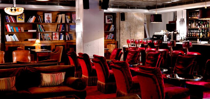 FACTS RED ROOM Featuring original shelving from London Library, the Red Room is filled with assorted art and design