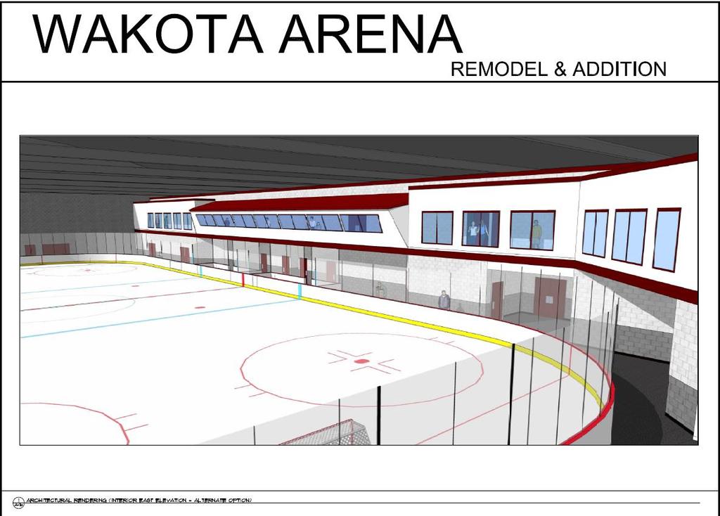 the east side of Rink 1.