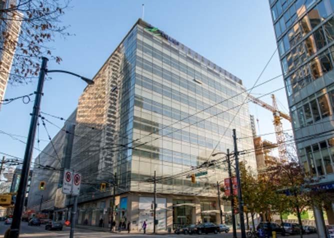 The Telus-William Farrel Building: 555 Robson St. Vancouver May 2017 est. $107,500,000 ($796/SF) Vendor: Avigilon Purchaser: TBA 9 sty B Class Office (c.