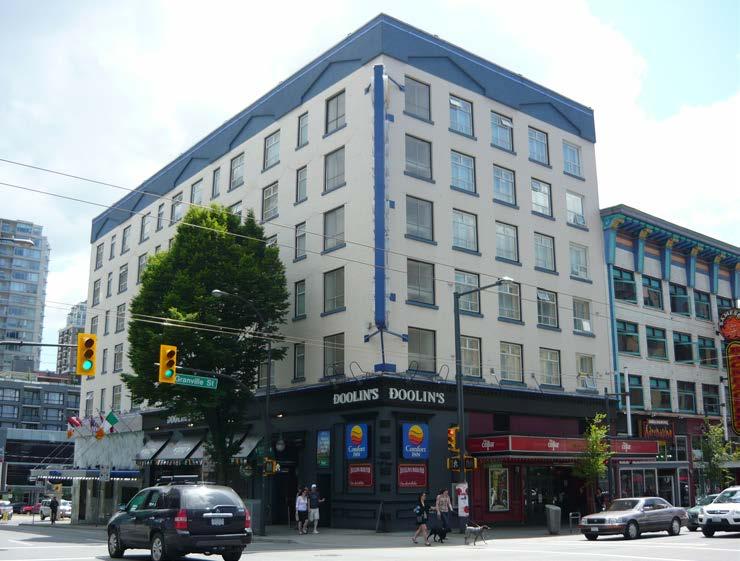 Recent Hotel Transactions Comfort Inn Downtown Vancouver 654 Nelson Street, Vancouver Downtown Vancouver 82 Rooms Limited Service Hotel Sale