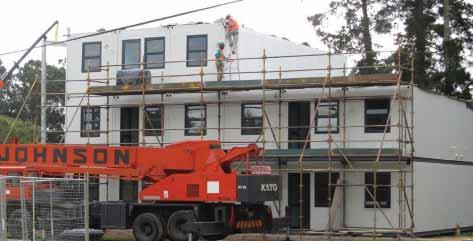 With student accommodation becoming a bigger problem each year, the University gave the developers STAG the go-ahead to erect a prototype of a student residence built from light-weight modular steel