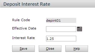 252 Chapter 13: Deposit Interest 3 Click Save, and then, click Edit.