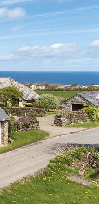 A delightful complex with 8 cottages and separate spacious owners accommodation on the north Cornwall coast with panoramic sea views over Tintagel Trenale Court, Tintagel, Cornwall, PL34 0HP