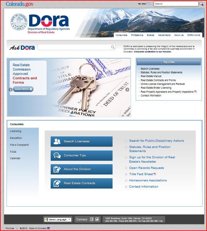 DORA Website www.