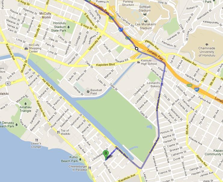 4 ADDRESS/DIRECTIONS: The Waikiki Banyan 201 Ohua Ave. Honolulu, HI 96815 Cross Streets: Ohua Ave. & Kuhio Ave.