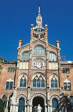Nou Hospitat de La Santa Creu I Sant Pau BARCELONA, SPAIN This large hospital complex dates back to 1401, and features a scenic elevator perfectly integrated into the main stairwell of a teaching