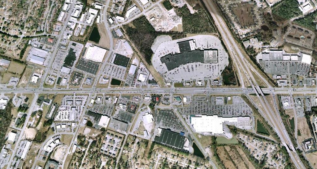 Aerial Photograph Twin Rivers Mall M. L.