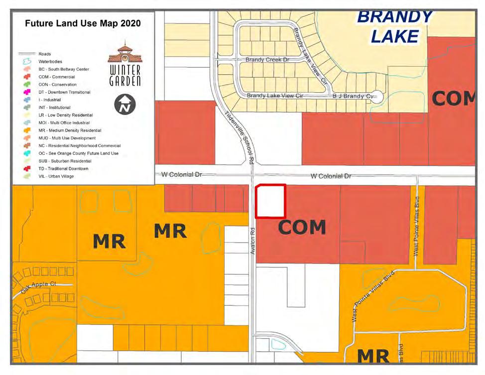 ATTACHMENT "B" FUTURE LAND USE MAP 14990 West Colonial Drive Subject property