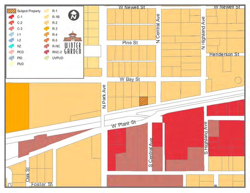 429 West Plant Street FLU - Staff Report March 7, 2016 Page 6 ZONING MAP 429 West Plant