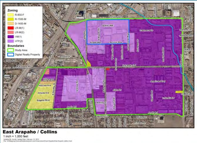 Arapaho/Collins Study Area Boundaries -
