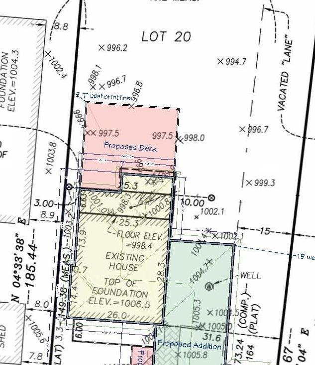 Discussion: The City granted a variance for this property in 2008 to allow the expansion of the existing home on the property.