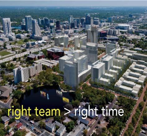The vision 68 acre redevelopment in downtown Another city in a city An educationally anchored mastered community Sun rail train station at the entrance 1,500 units
