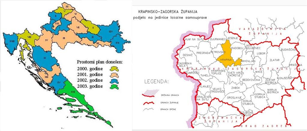 Documents of spatial development national and regional level 7 Spatial development plans of towns and municipalities Town of Krapina Municipality spatial plan (PPUG) General urban plan (GUP) Urban