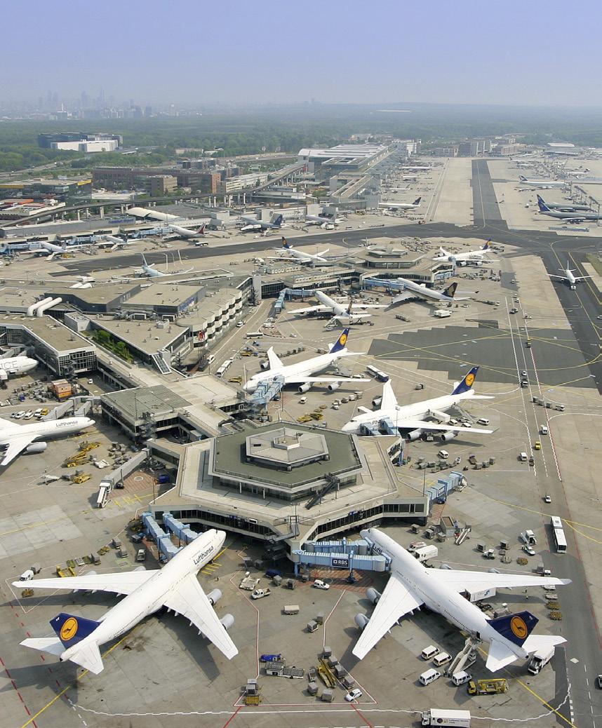 FRANKFURT INSIDE EUROPE FRANKFURT INTERNATIONAL AIRPORT (FRA) is the rd largest airport in Europe