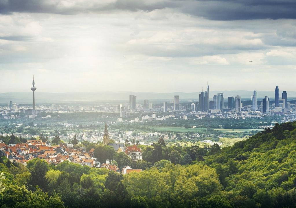 FRANKFURT INSIDE THE REGION 7 TIME IS VALUABLE THE CITY OF SHORT DISTANCES If you need about 40 minutes to get to and back from work, you lose about years for an average life time - just