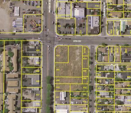 multi-tenant commercial building Status: Plan check Zoning: C-5 General Plan: GC 5 th and