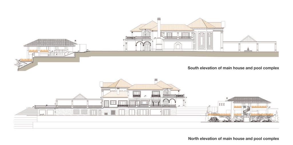 Main Villa Accommodation Main Villa Accommodation Plot size Proposed built area over three floors Terraces Ground Floor 11,600 sq m 2,905 sq m 106 sq m Covered entrance portico Entrance hall with
