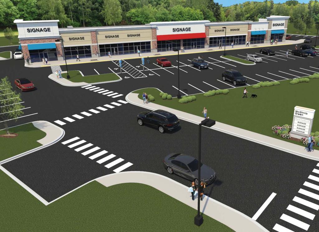 McGinnis Green will consist of 22,000 square feet of new retail space with pylon signage on Route 13 (North Dupont Highway).