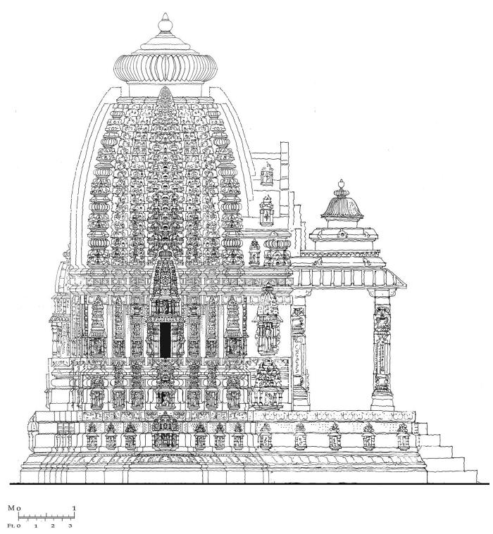 Designs of three temples no 5, 12 and 17 were reconstructed under this project.