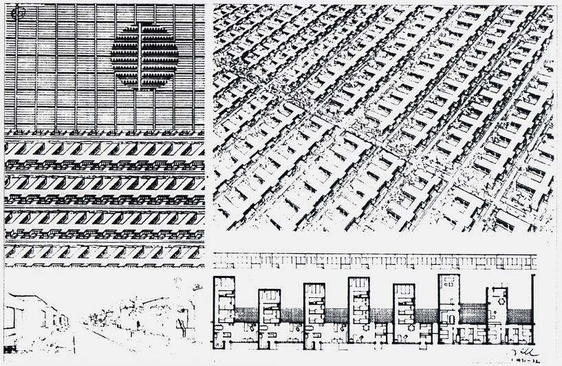 1931/32 SEMINAR FOR HOUSE BUILDING AND URBAN PLANNING LUDWIG HILBERSEIMER CLASSES The architect and urban planner Ludwig Hilberseimer, on account of his social engagement and didactical-methodical