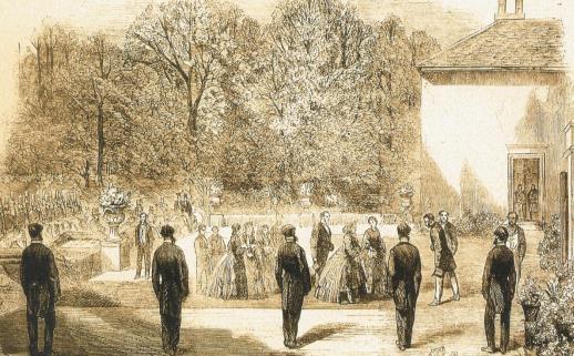 Queen Victoria arriving at Killarney House, 26 August, 1861.