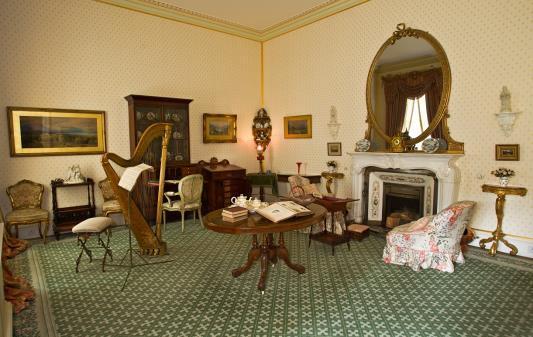 The Boudoir was the sitting room used by the lady of the house, Mary Herbert.