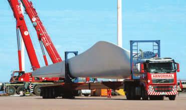 Ludwig van Aarde, Technical Director at BioTherm Energy, said that it was a fantas- The first shipment of wind turbine components arrived in the Port of Saldanha last week.