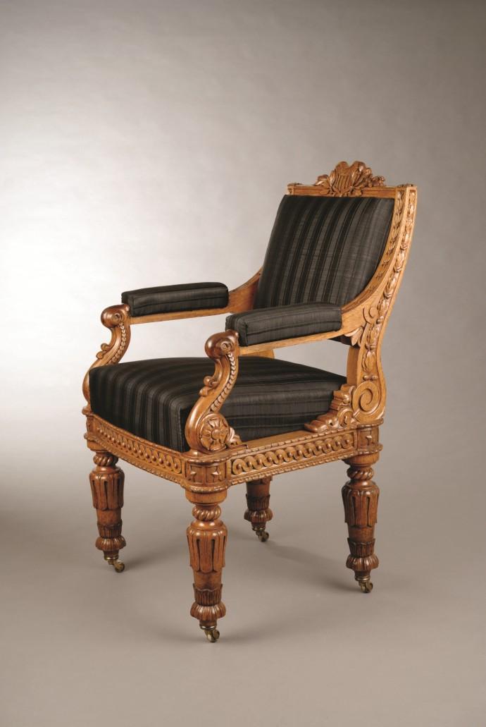 (1829-1858), Troy, NY House of Representatives Chamber Arm Chair, 1857 Designed by Thomas