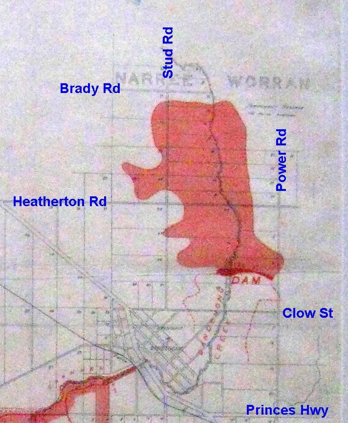 Melway Greater Melbourne Street Directory, 2013 edition: modified portion of map 90.