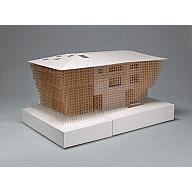 8 cm)  8 cm) KENGO KUMA (Japanese, born 1954) GC Prostho Museum Research Center, Kasugai, Aichi, Japan 2010 Wood, paper, acrylic,