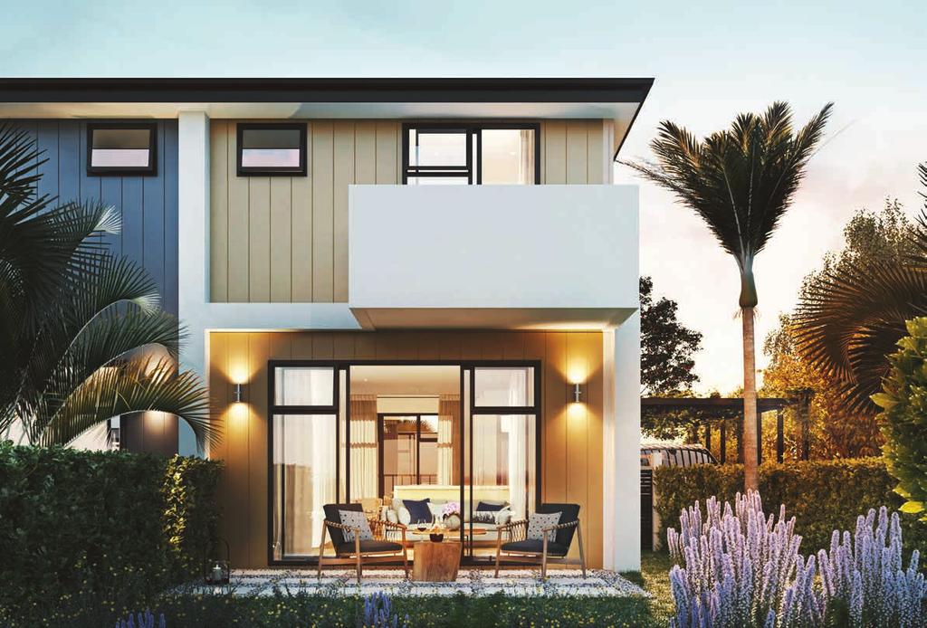 ARCHITECTURAL DESIGN The architecture is a modern play on the kiwi bach aesthetic with house-sized two storey blocks with hip roofs