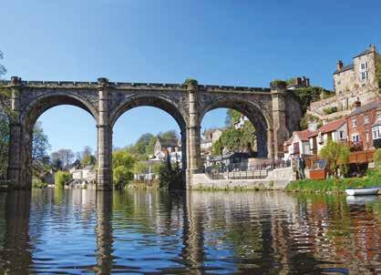 UNRIVALLED QUALITY OF LIFE This elegant stone viaduct over the River Nidd in Knaresborough