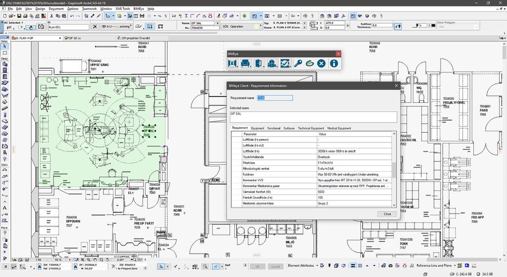 An add-on to ARCHICAD provides an opportunity to pair the ARCHICAD model with BIMeye, allowing information to be synchronized in both directions.