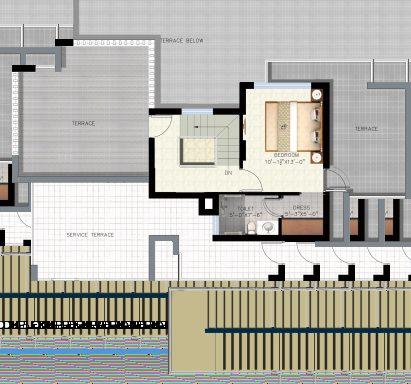 Floor Plan - Block D, E, F & G Duplex Pent House (Area 1790 sq.ft.