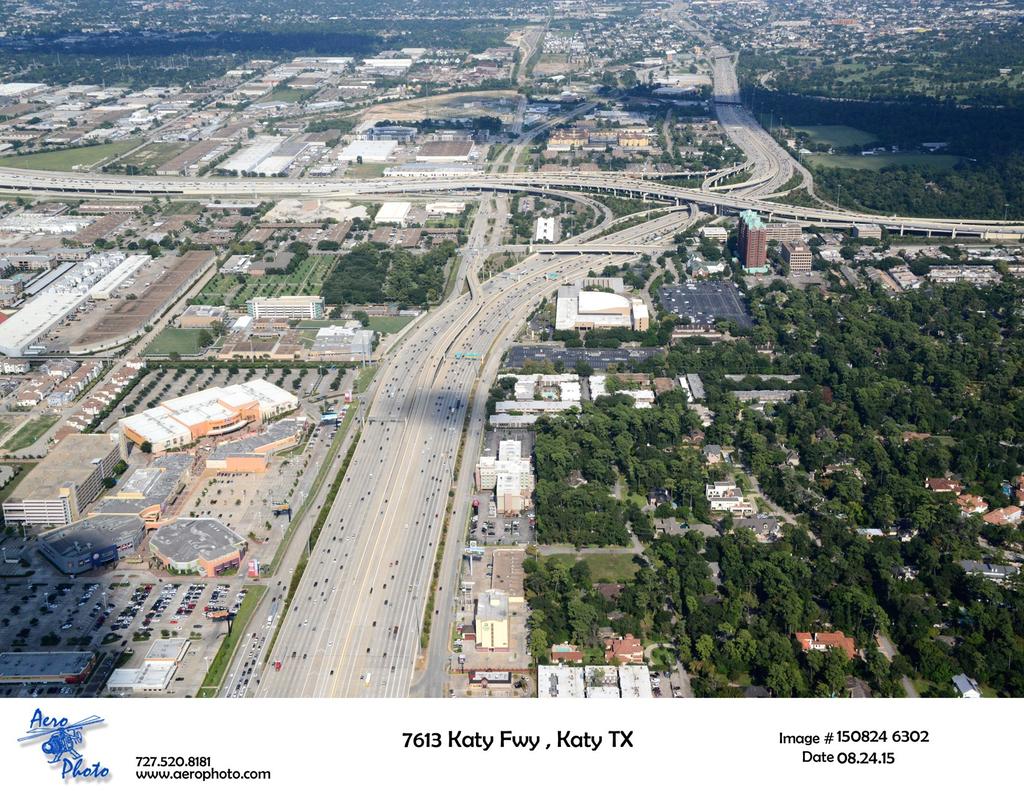 Braun Enterprises will re-develop 7613 Katy Freeway. The redevelopment will include a new facade, improved parking lot, and a greatly improved pylon sign.