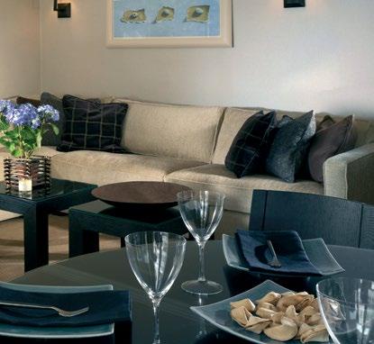 The apartments provide chic and elegant living with a sophisticated Reception Room and private balcony, whilst the comfortable dining table and fully
