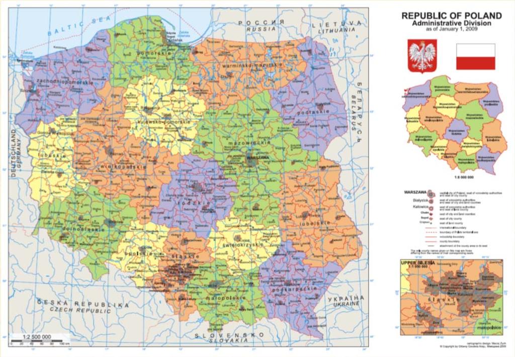 Poland basic facts With total area of 31,2 mln ha, Poland is the ninth largest country in Europe Its localisation -