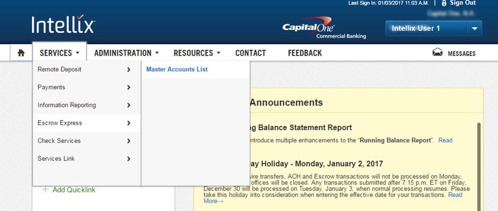 Overview Capital One Escrow Express is a virtual sub-accounting system that lets you manage virtual Escrow Sub Accounts securely and