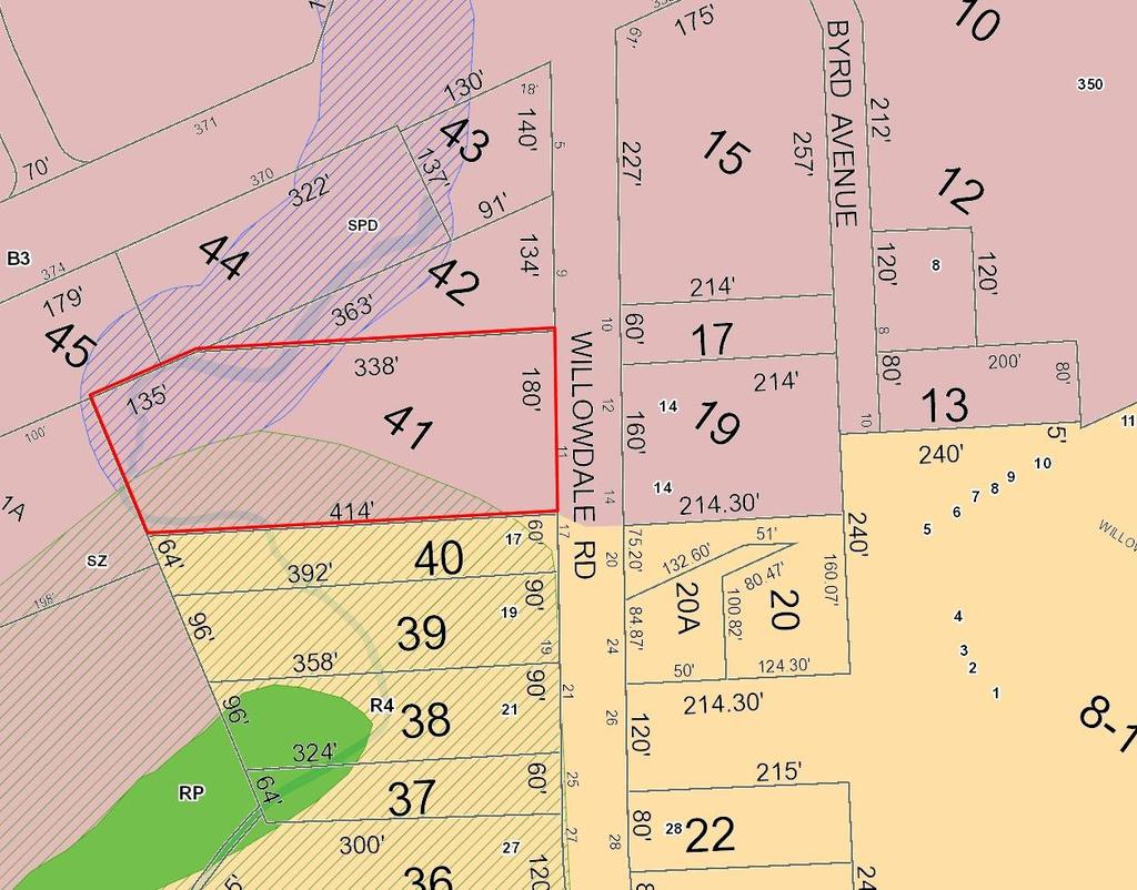 Willowdale Road: Proposed Rezoning Legend Address Points Parcels with Owner Info Parcels with Owner Info Shoreland Zoning Stream Protection Zoning Zoning Stream Protection Overlay Stream Protection 2