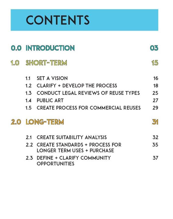 VLTK Policy Guide o Long-term o Create suitability analysis o Create standards +